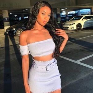 FASHION NOVA - LAVENDER - MOVING MOUNTAINS SET SIZE SMALL NWT